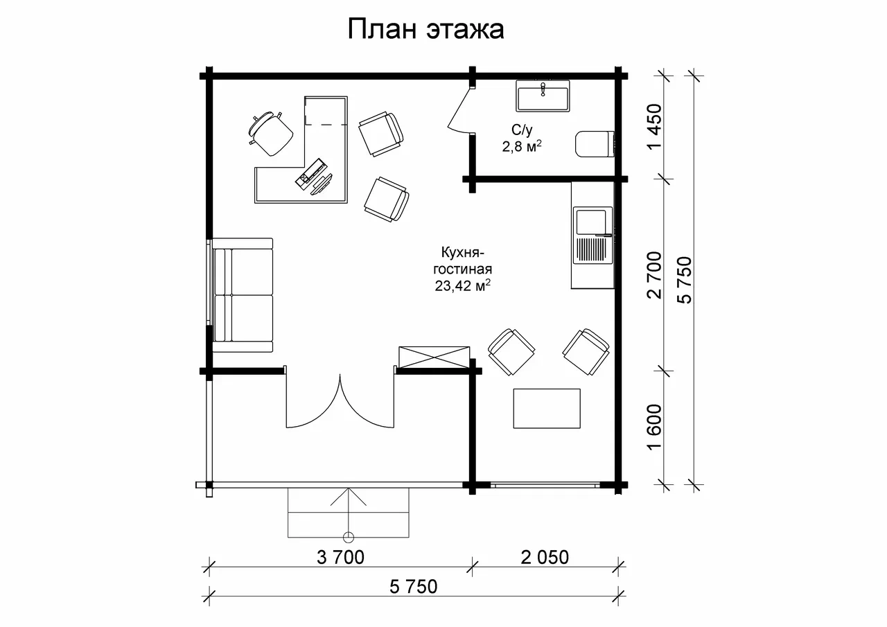Садовый дом СК Мини 175